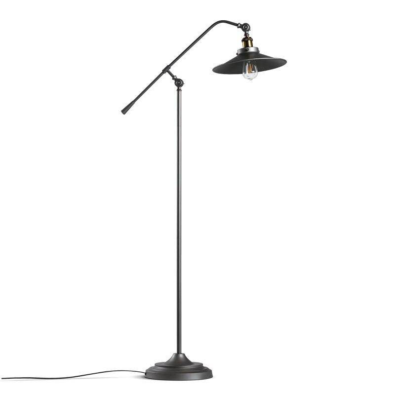 Adjustable Rustic Iron Floor Lamp - Nostalgic Charm Norenza