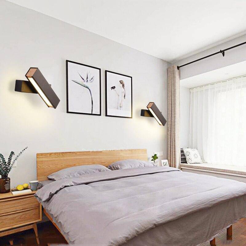 Adjustable Square LED Wall Sconce in Aluminum Design Norenza