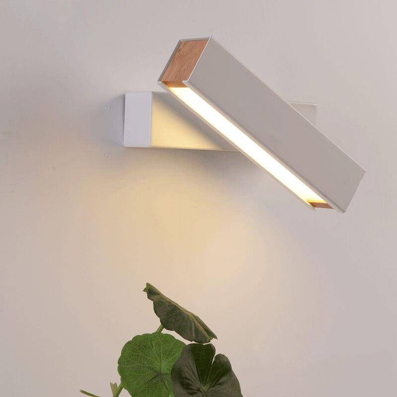Adjustable Square LED Wall Sconce in Aluminum Design White Norenza