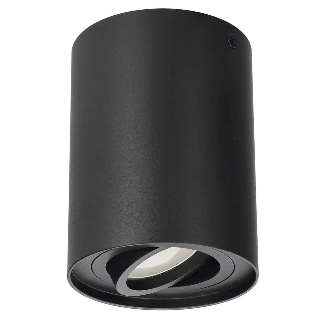 Adjustable Surface-Mounted GU10 LED Spot Light for Ceiling Black Norenza