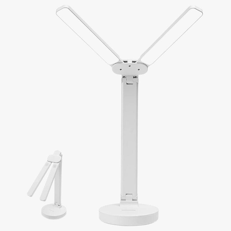 Adjustable Touch LED Desk Lamp with 3 Brightness Levels, USB Rechargeable, Eye Protection, Foldable Table Lamp for Bedroom and Reading Norenza