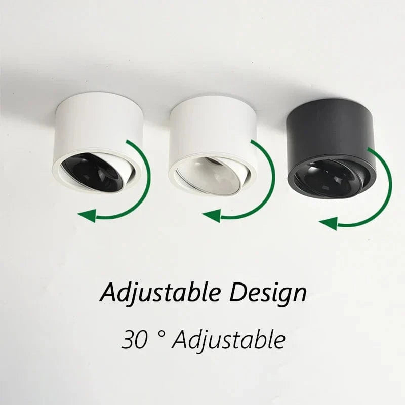 Adjustable Ultra-Slim LED Spotlight - Modern Anti-Glare Design Norenza