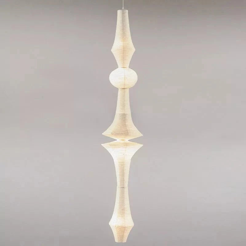 Akari Rice Paper LED Pendant Light - Modern Loft Home Decor Long Norenza