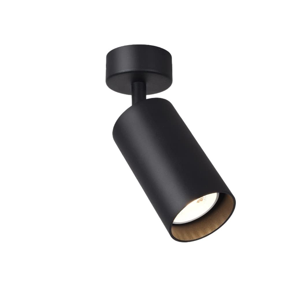 Aluminum Cylinder LED Spotlight Design Black Norenza