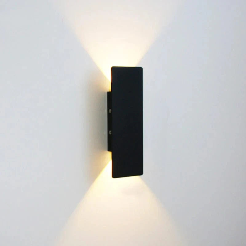 Aluminum Wall Sconce for Home Hallway Black Norenza