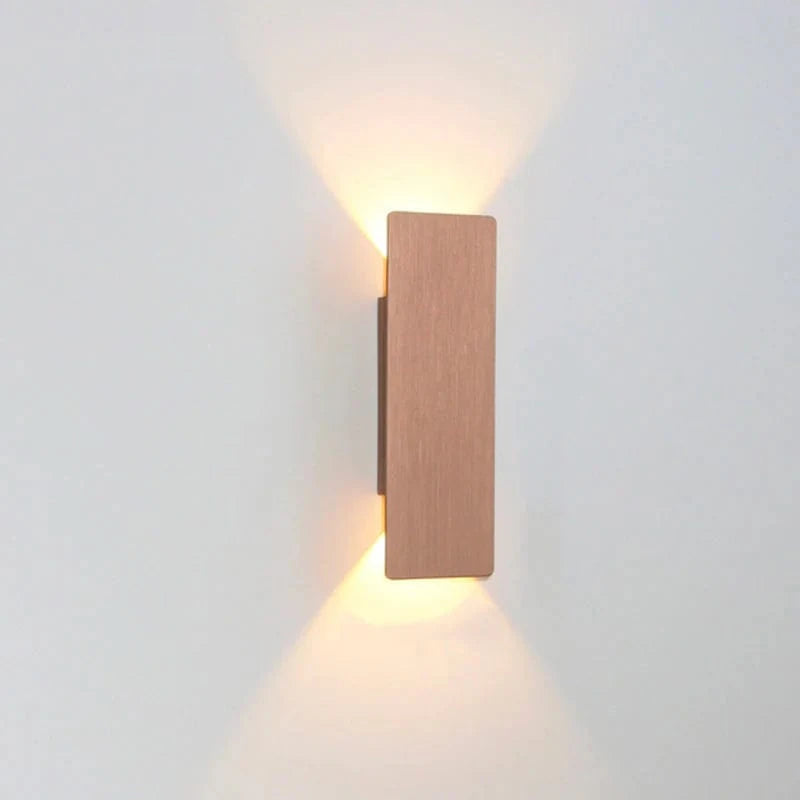 Aluminum Wall Sconce for Home Hallway Brown Norenza