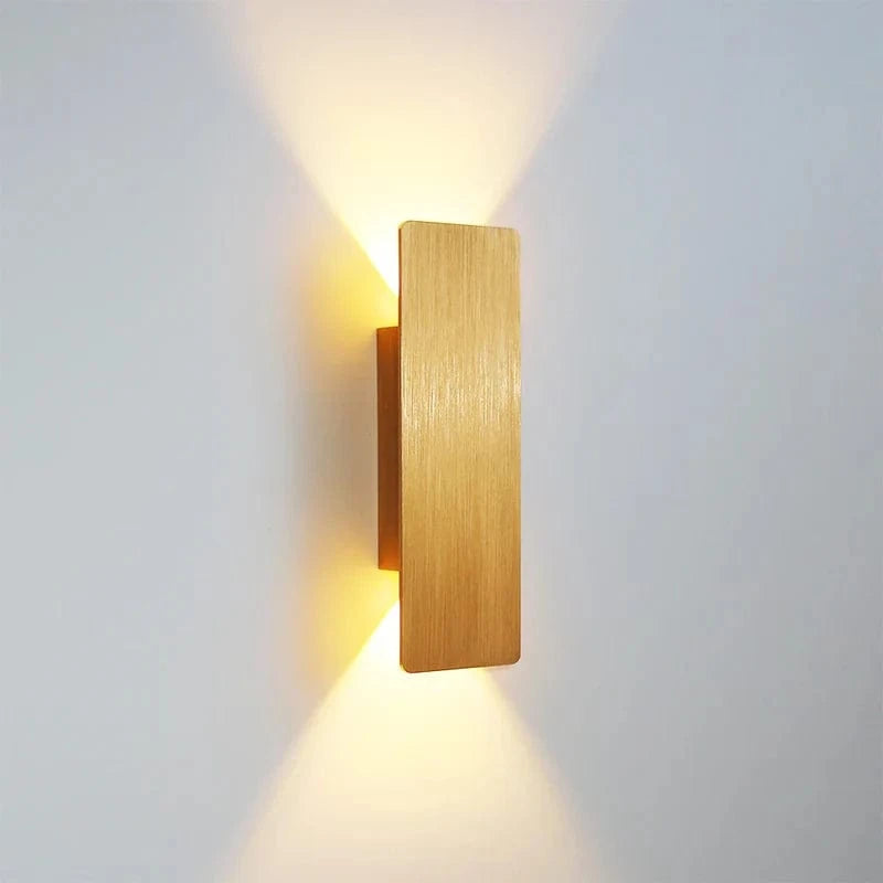 Aluminum Wall Sconce for Home Hallway Gold Norenza