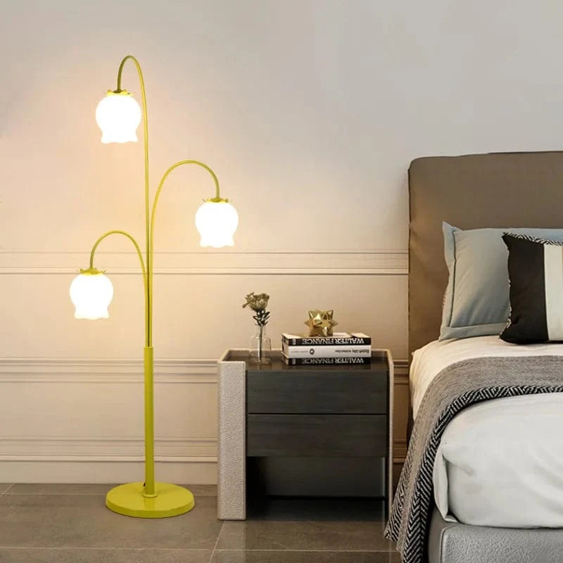 American Style Floral Pattern Bedside Lamp for Birthday Gift Floor lamp Norenza