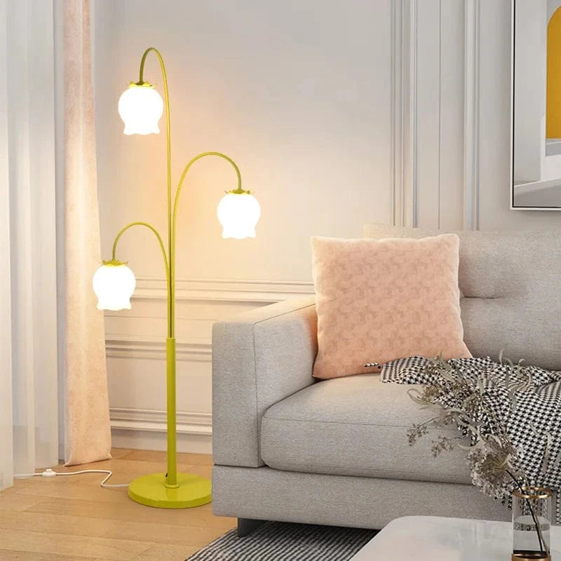 American Style Floral Pattern Bedside Lamp for Birthday Gift Norenza