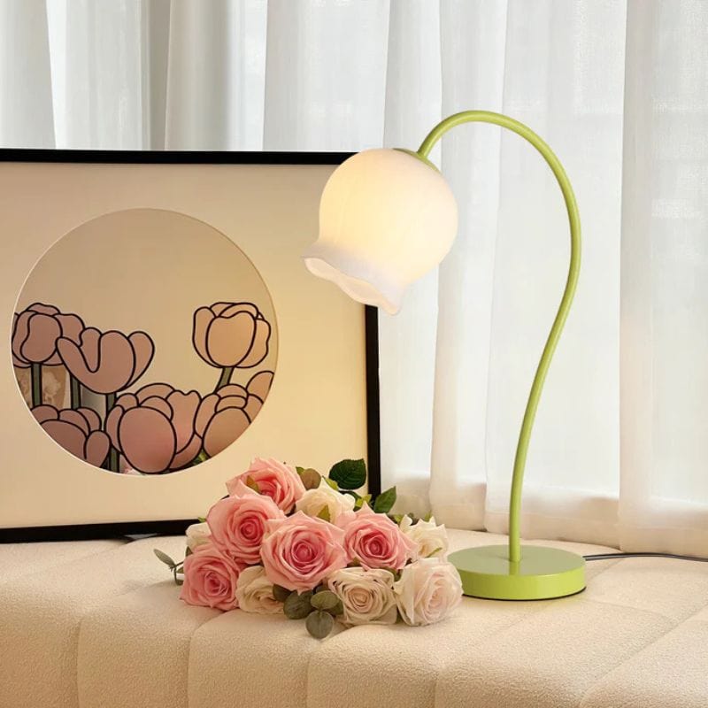 American Style Floral Pattern Bedside Lamp for Birthday Gift Norenza