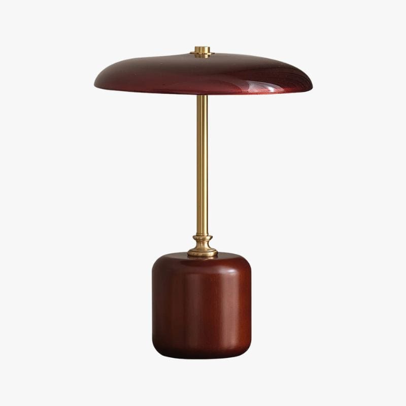 American Vintage Brass and Glass Desk Lamp Norenza