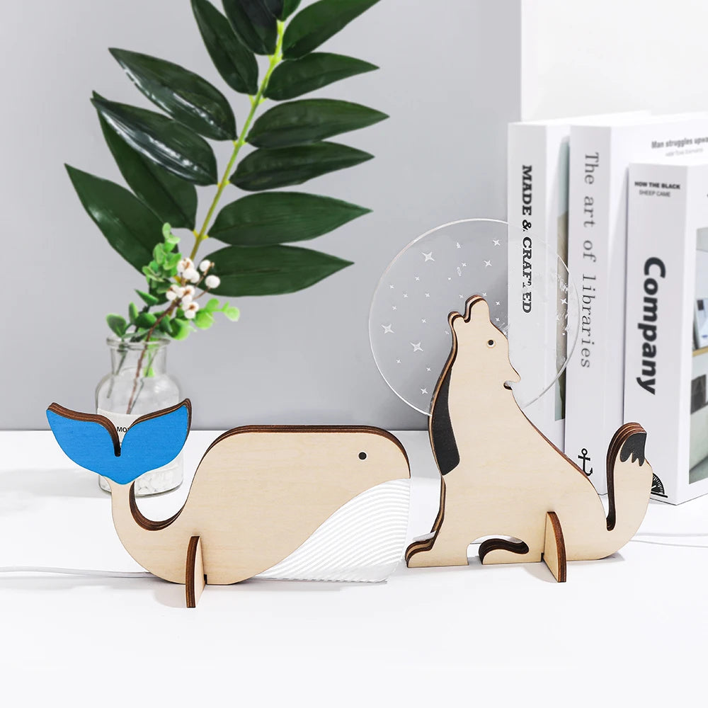 Kids' Animal Nightstand Lamp