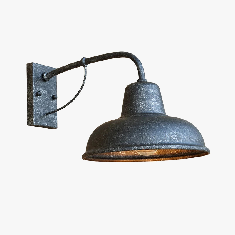 Vintage Iron Outdoor Wall Sconce for Garden Patio Cafe