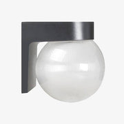 LED Outdoor Acrylic Ball and Base Wall Light
