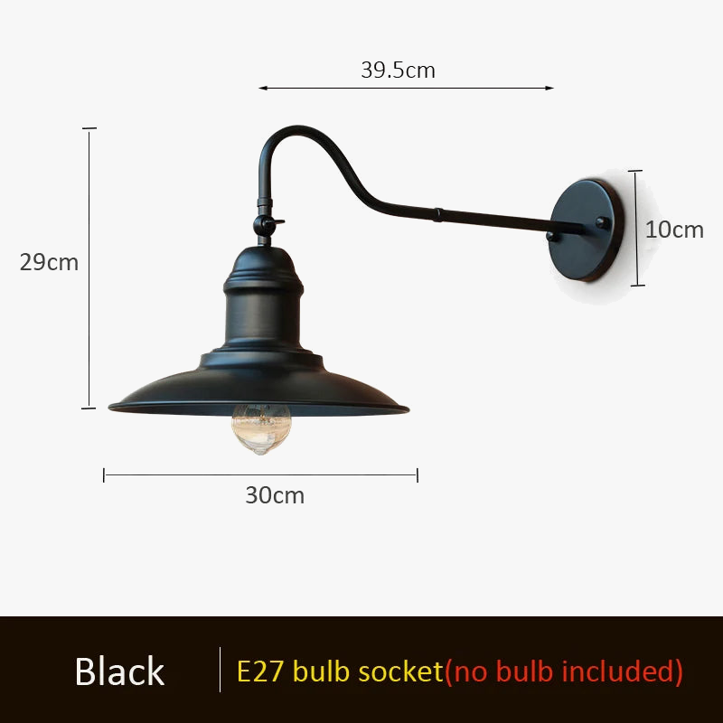 American Outdoor Industrial Wall Sconce