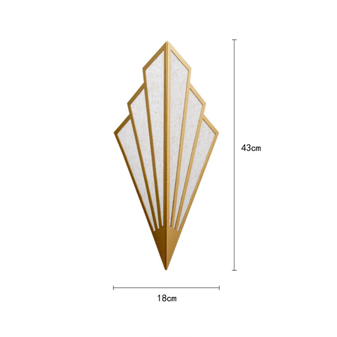 Colorful Triangular Metal LED Wall Sconce