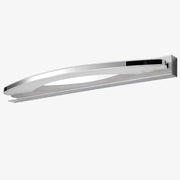 Chrome LED Wall Sconce for Mirror and Bathroom, Rounded Design