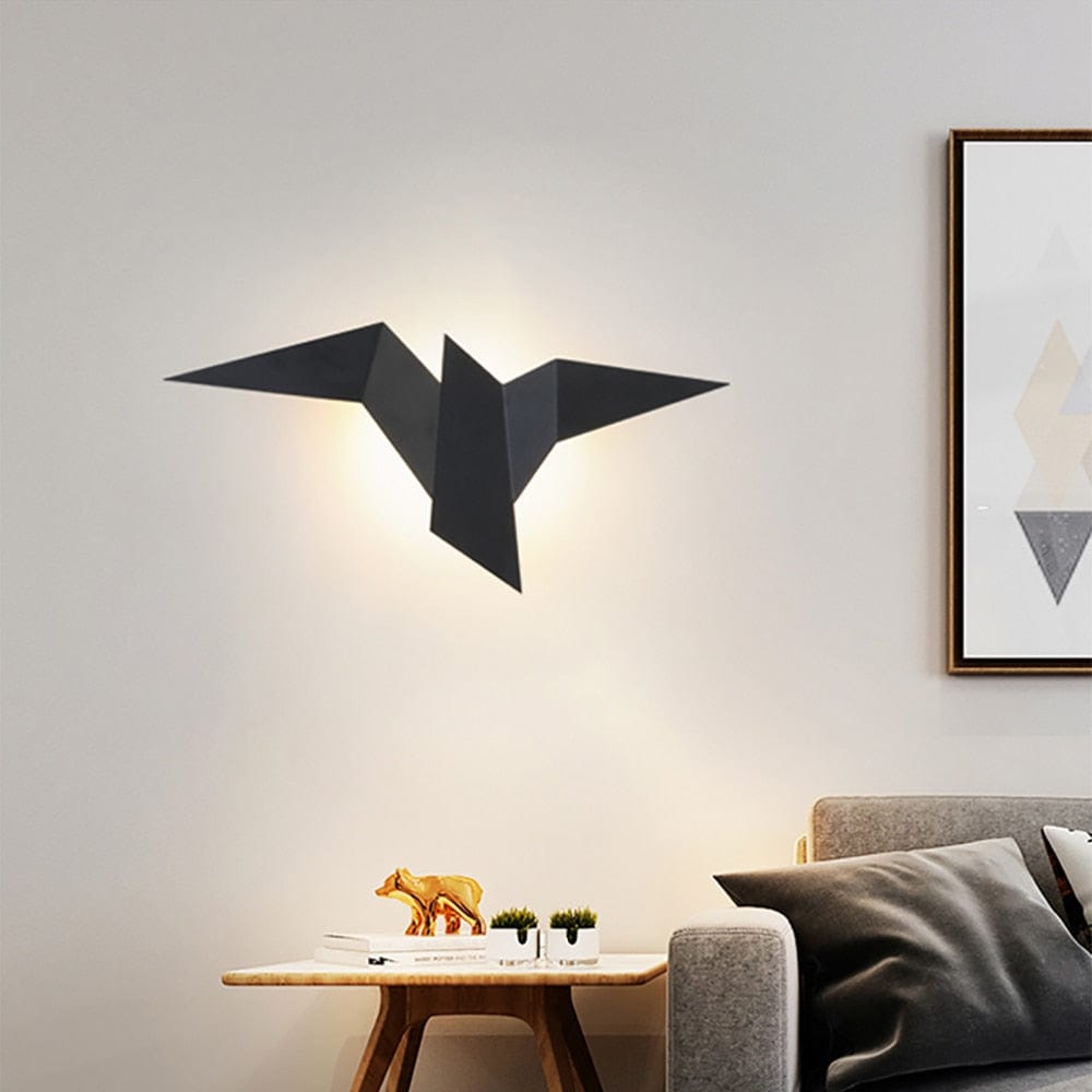Applique murale moderne LED oiseau style origami Naila Norenza