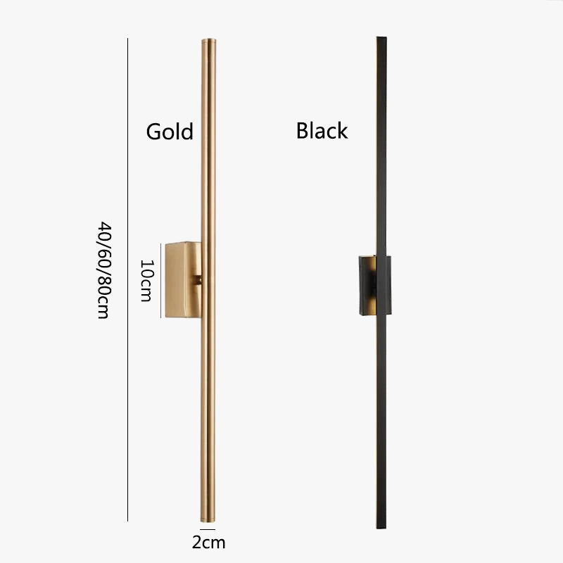 Modern Metal Tube Wall Sconce