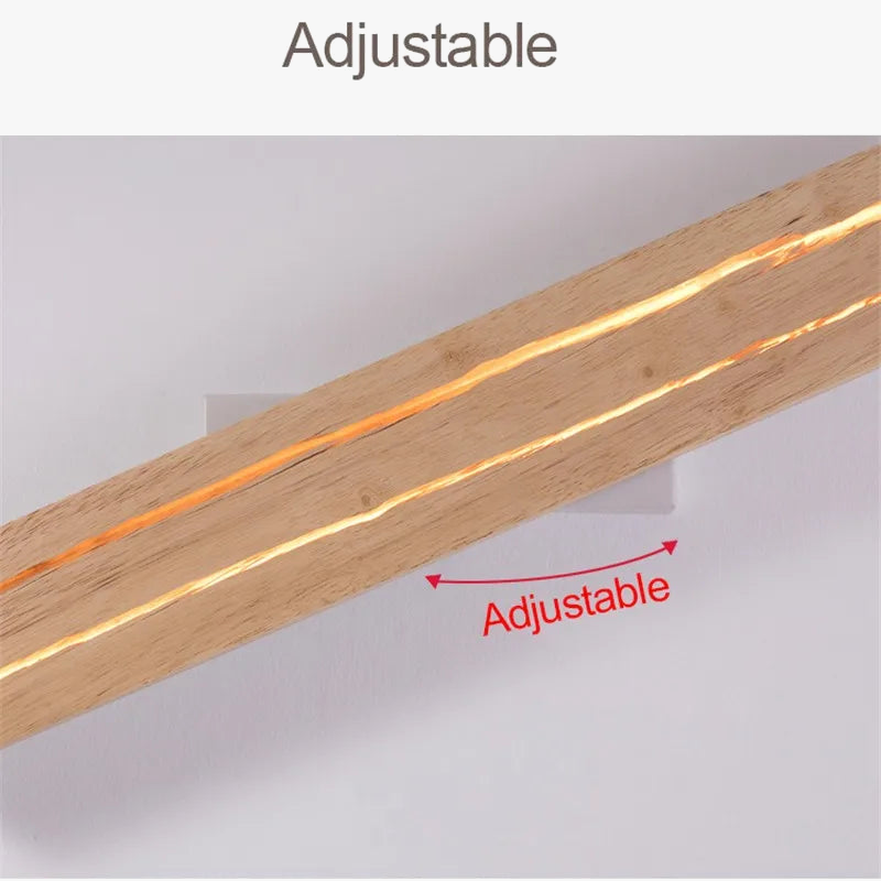 Scandinavian Cracked Wood Wall Sconce