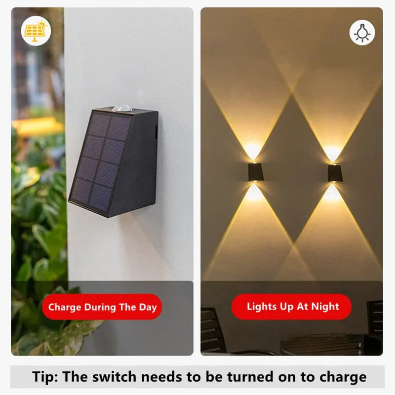 Outdoor LED Solar Wall Light