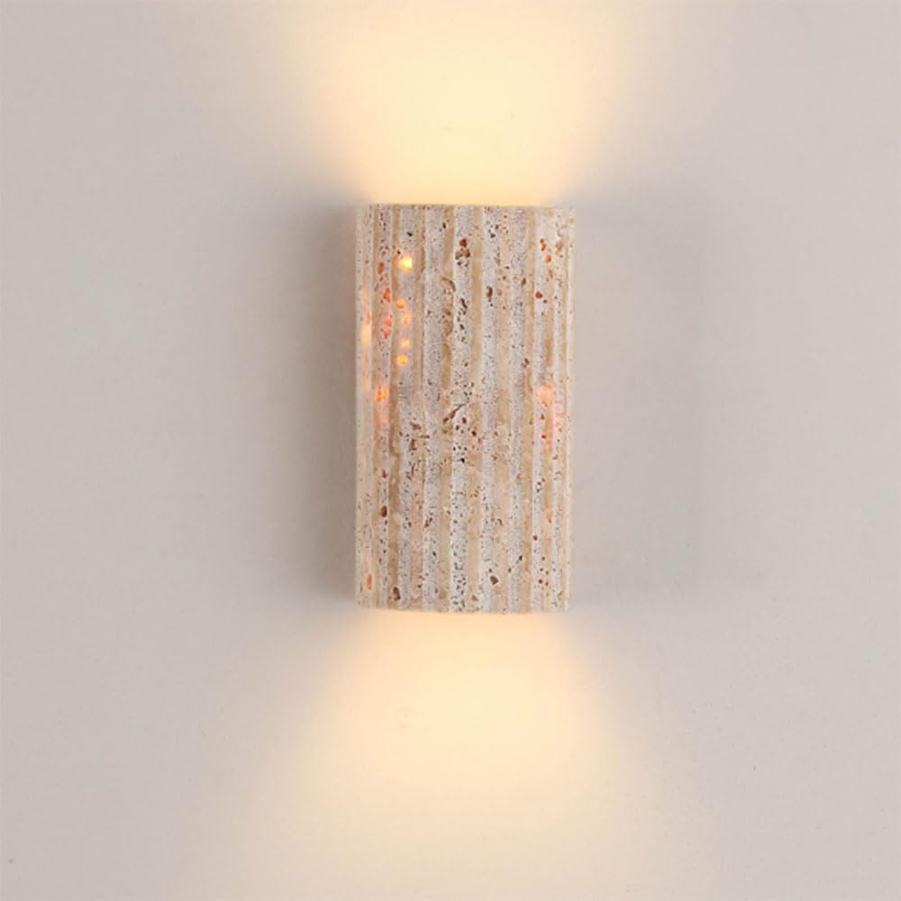 Artistic Natural Stone Wall Light Fixture for Ambient Lighting A Norenza