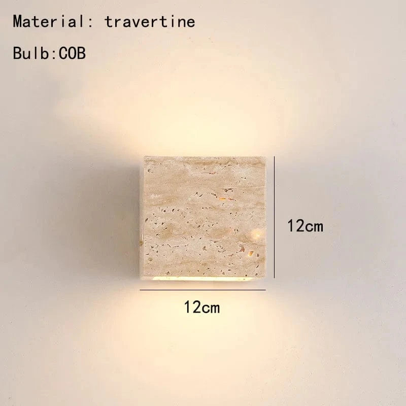 Artistic Natural Stone Wall Light Fixture for Ambient Lighting C Norenza
