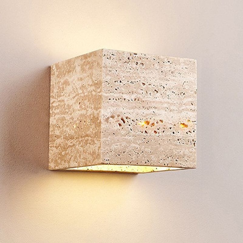 Artistic Natural Stone Wall Light Fixture for Ambient Lighting C Norenza