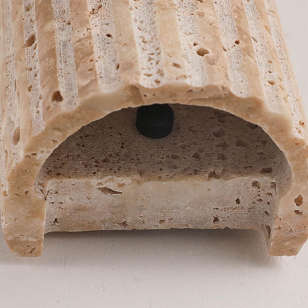 Artistic Natural Stone Wall Light Fixture for Ambient Lighting Norenza