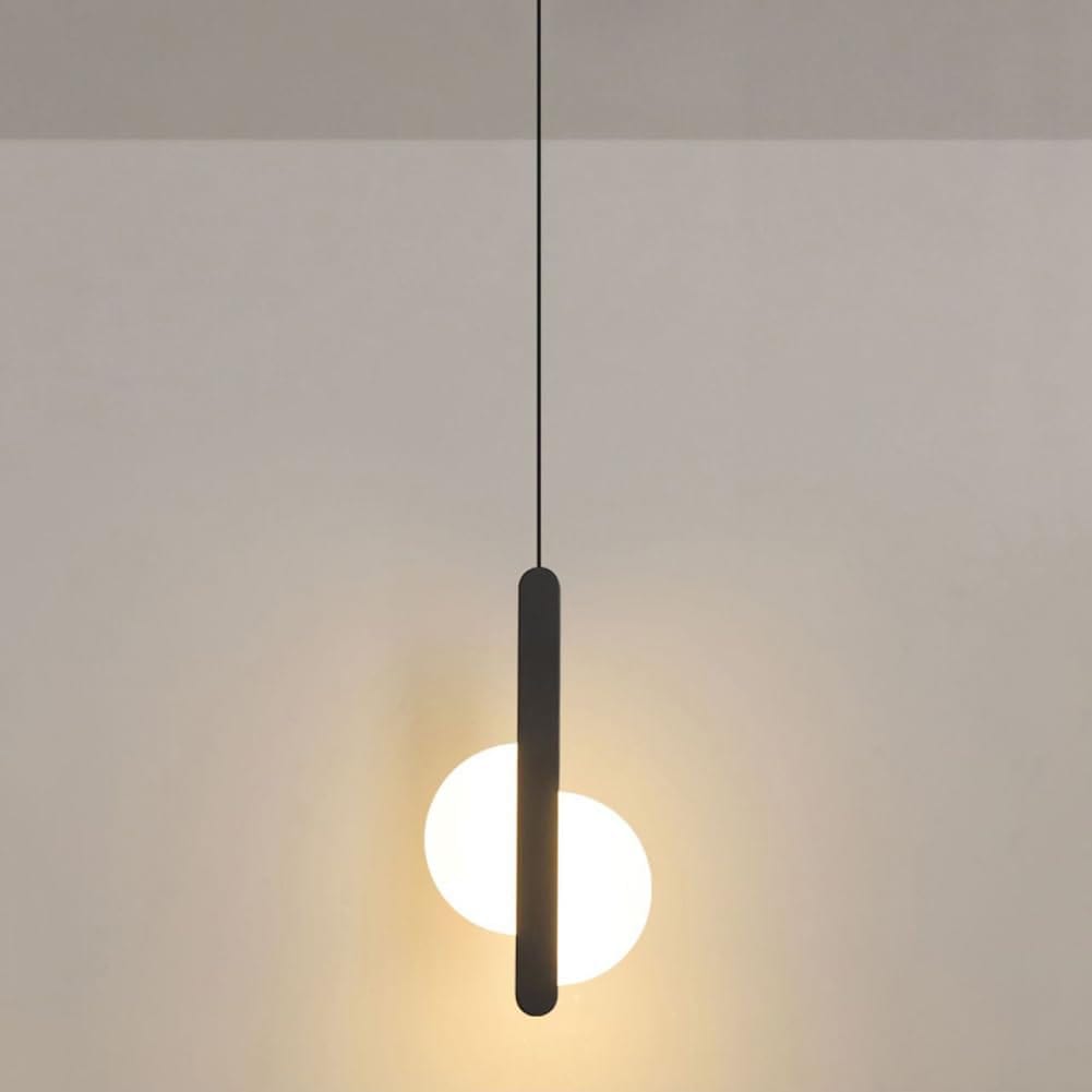 Black Acrylic LED Pendant Light B Norenza