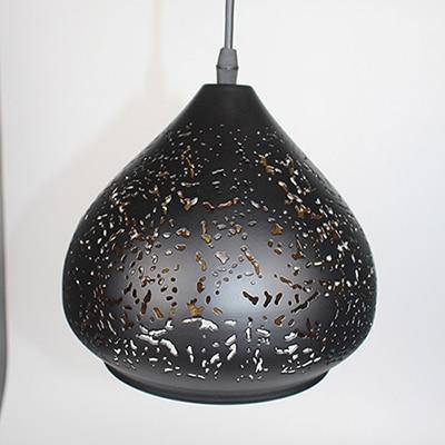 Black Etched LED Pendant Light A Norenza