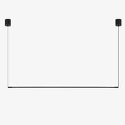 Black Metal Tube LED Pendant Light - Loft Style Design 24" (60 cm) Norenza