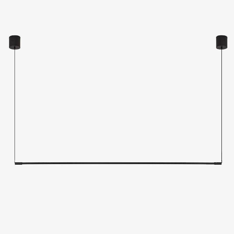 Black Metal Tube LED Pendant Light - Loft Style Design 24" (60 cm) Norenza