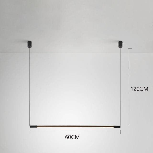 Black Metal Tube LED Pendant Light - Loft Style Design Norenza