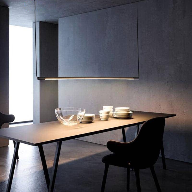 Black Metal Tube LED Pendant Light - Loft Style Design Norenza