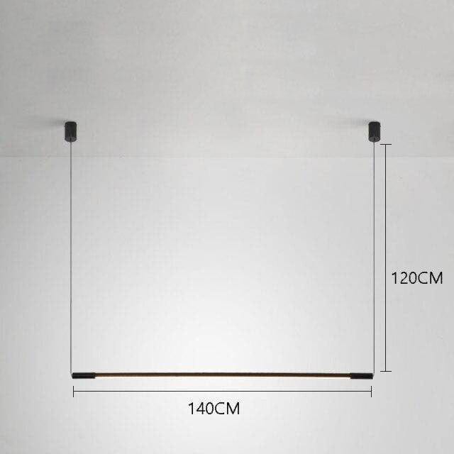 Black Metal Tube LED Pendant Light - Loft Style Design Norenza