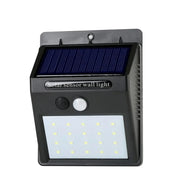 Black Solar LED Outdoor Wall Light Norenza