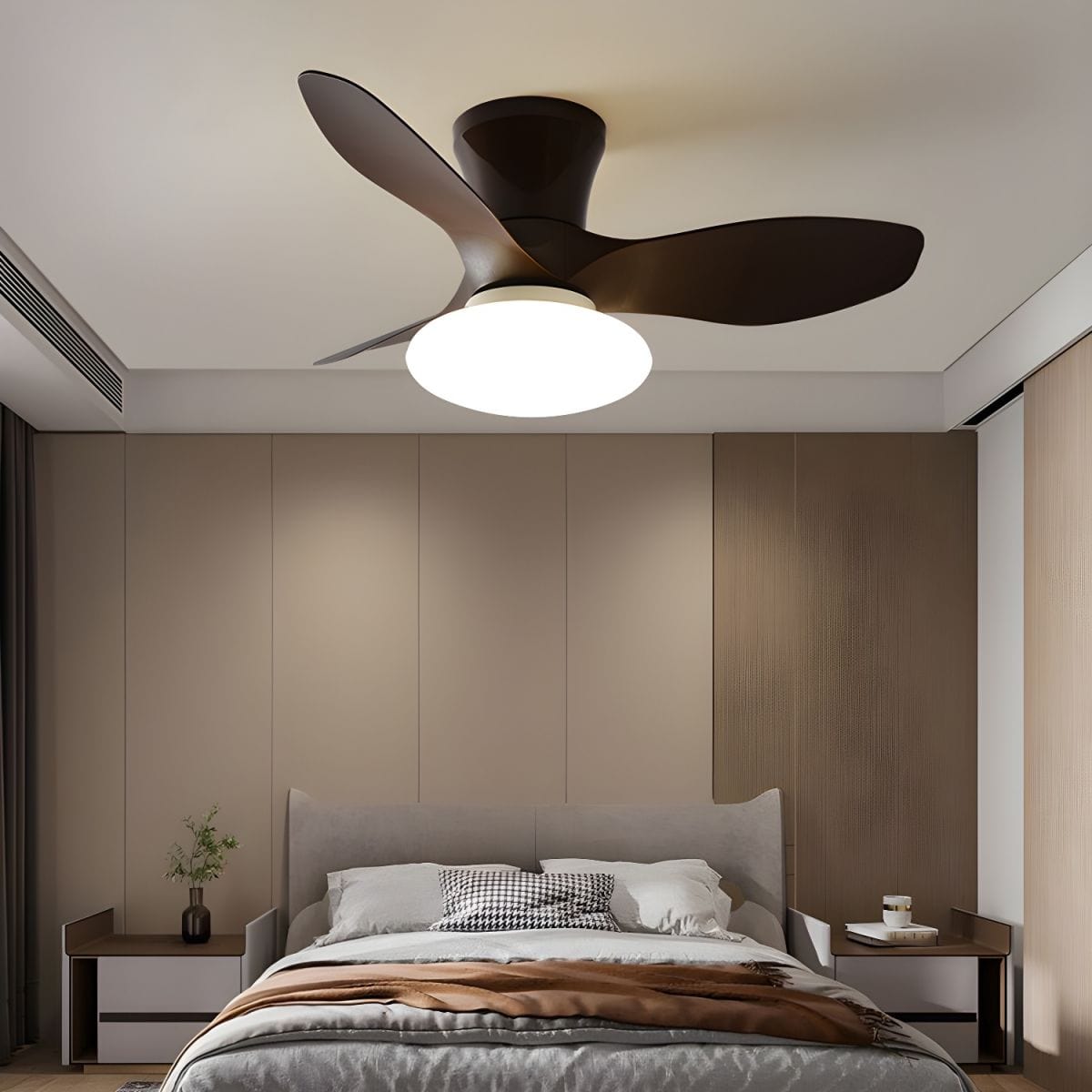 Bright Ceiling Fans with Remote Control and Dimming Feature Norenza