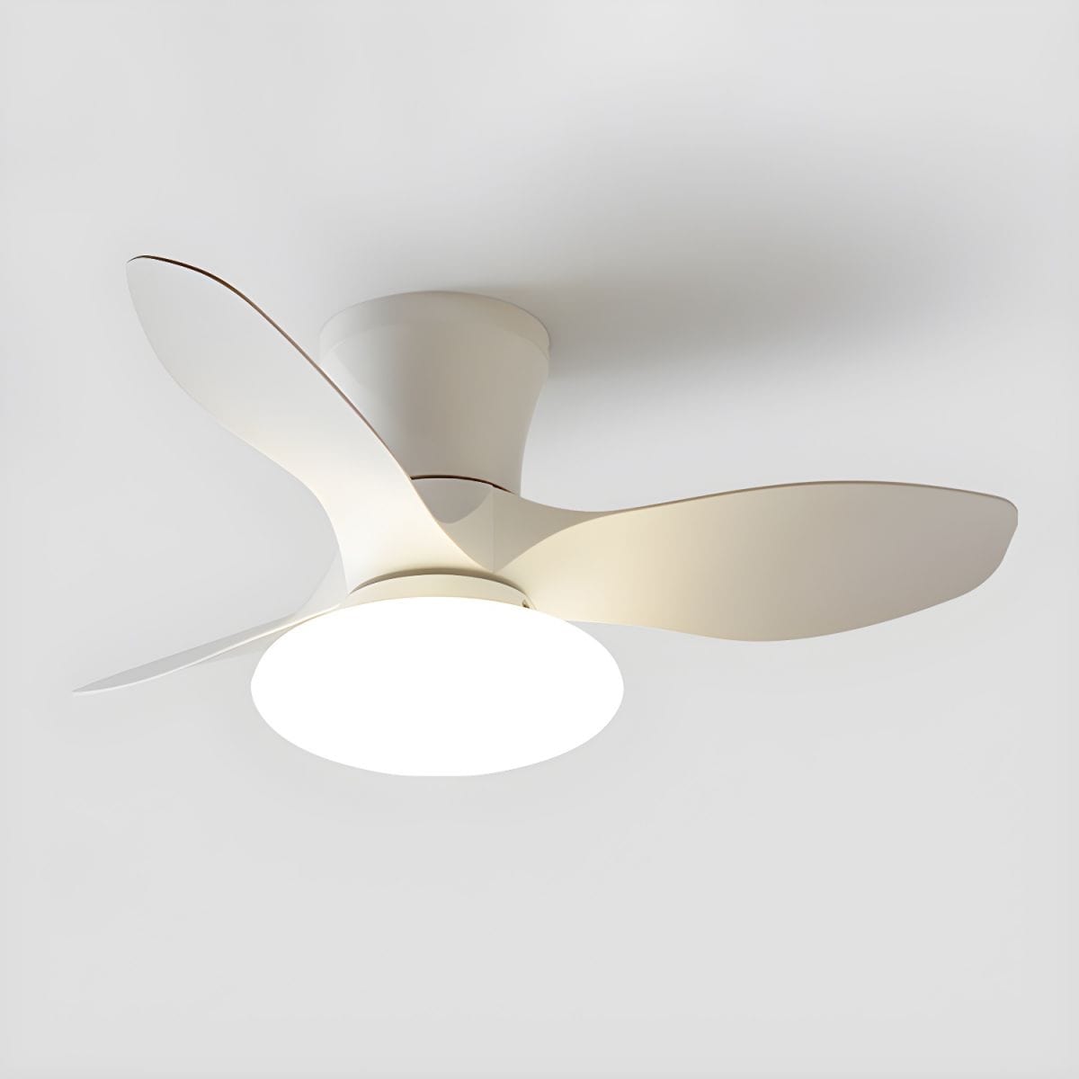 Bright Ceiling Fans with Remote Control and Dimming Feature White Norenza