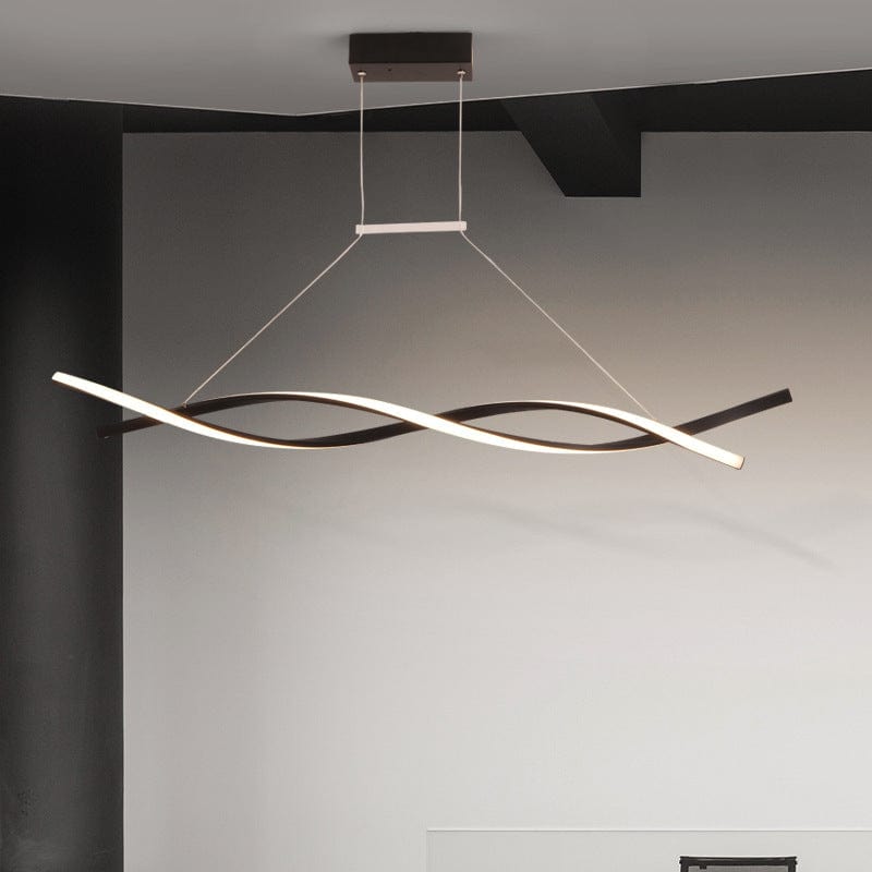 Callan Wave-Shaped LED Pendant Light Norenza