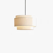 Camden Multi-Level Japanese Style Pendant Light - Minimalist Fabric Shade Round Norenza