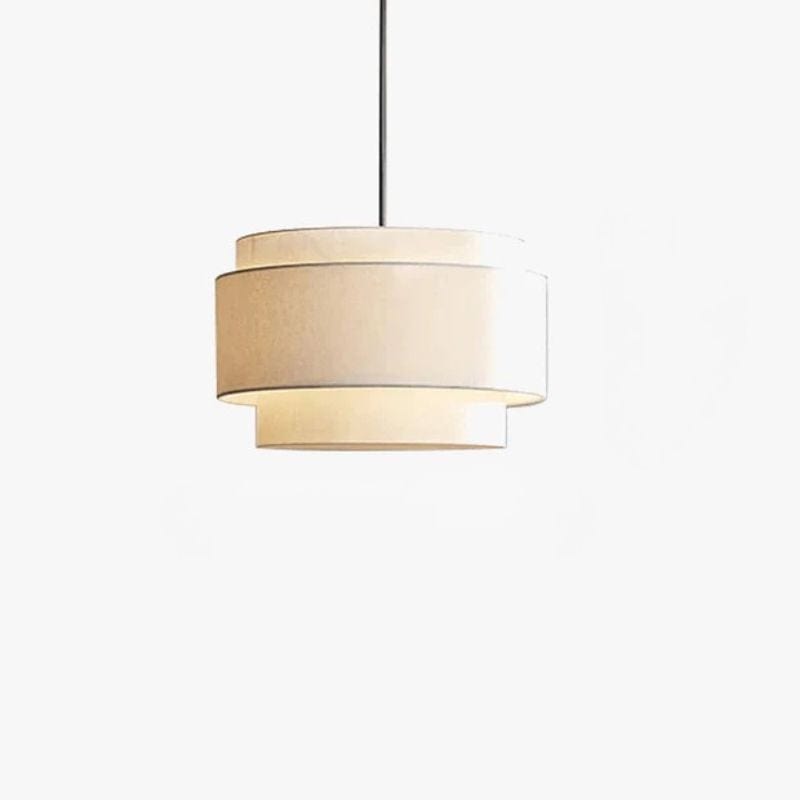 Camden Multi-Level Japanese Style Pendant Light - Minimalist Fabric Shade Round Norenza