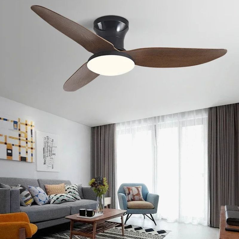 Modern Ceiling Fan Light with Remote Control – Adjustable Nordic Design
