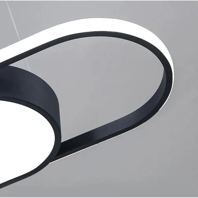 90cm LED Pendant Light with Rounded Edges for Dining