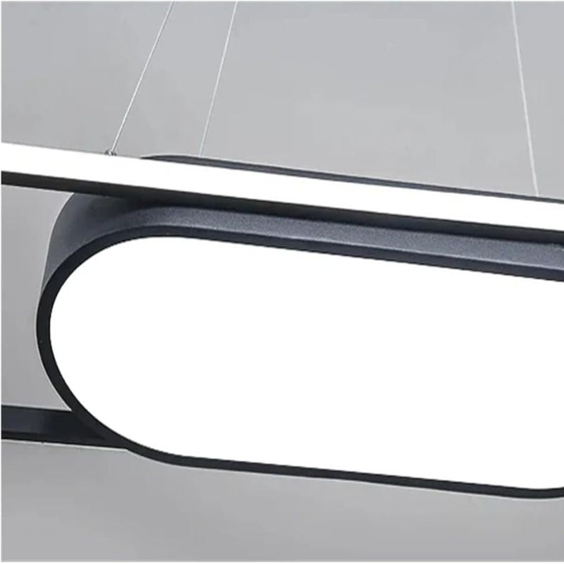 90cm LED Pendant Light with Rounded Edges for Dining