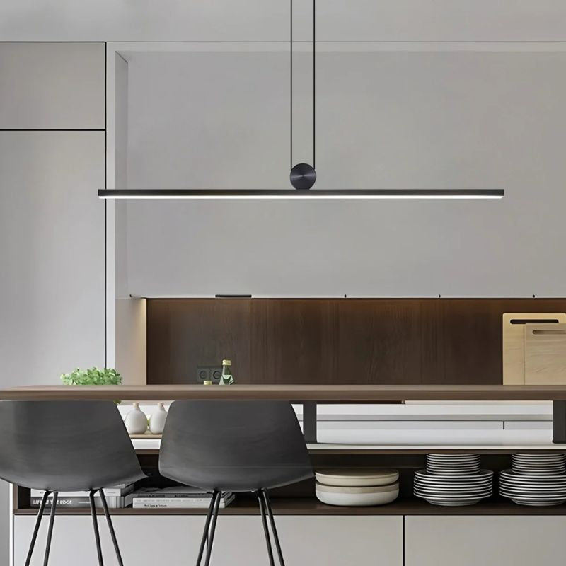Modern Minimalist LED Pendant Lights for Living Room, Dining Room, Kitchen - Black Chandelier Home Decor