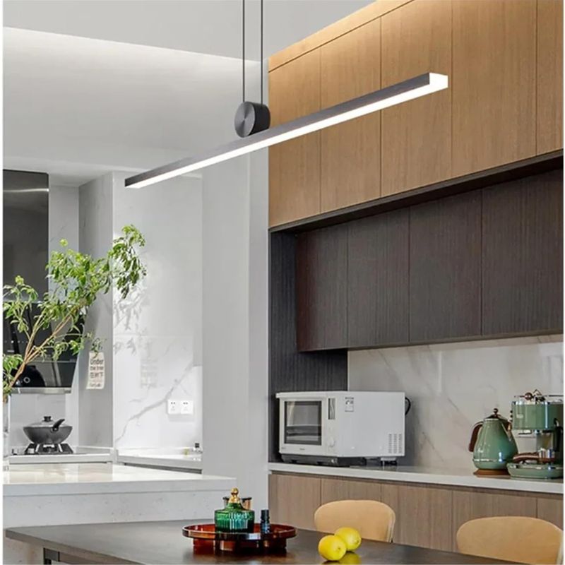Modern Minimalist LED Pendant Lights for Living Room, Dining Room, Kitchen - Black Chandelier Home Decor