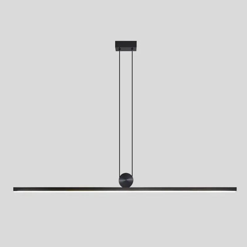 Modern Minimalist LED Pendant Lights for Living Room, Dining Room, Kitchen - Black Chandelier Home Decor