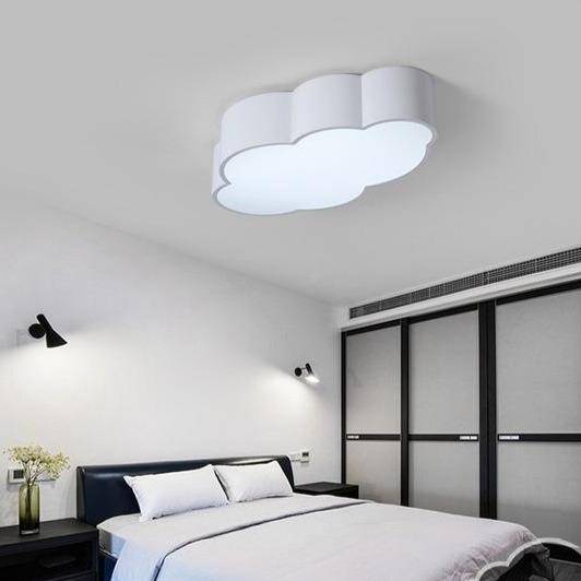 Children's Cloud-Shaped Ceiling Light in Various Sizes and Colors White Norenza