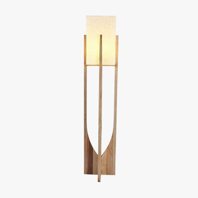 Chinese Wooden Floor Lamp for Living Room and Bedroom - Nordic Design LED Table Lamp Large / Natural Wood Norenza